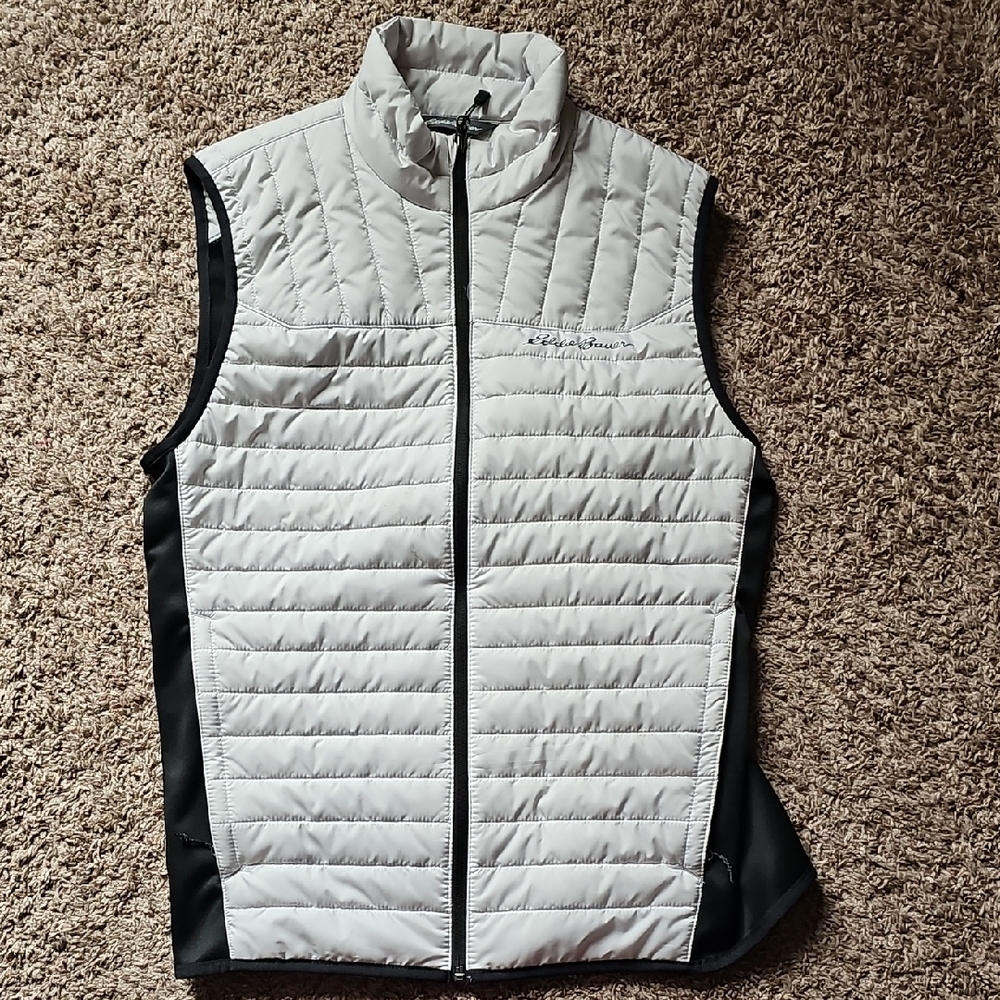 Eddie Bauer Off-White Quilted Vest